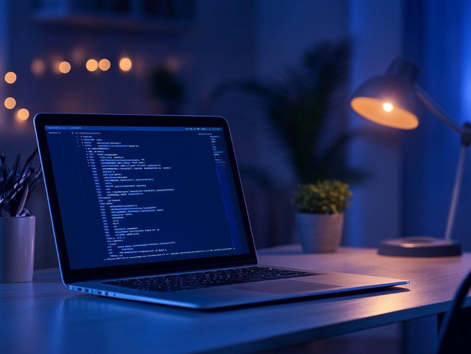 Why Every Business Needs a Professional Website in 2026 night coding workspace